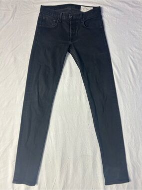rag & bone Fit 1 Extra Slim Black Stretch Jeans Men’s 32